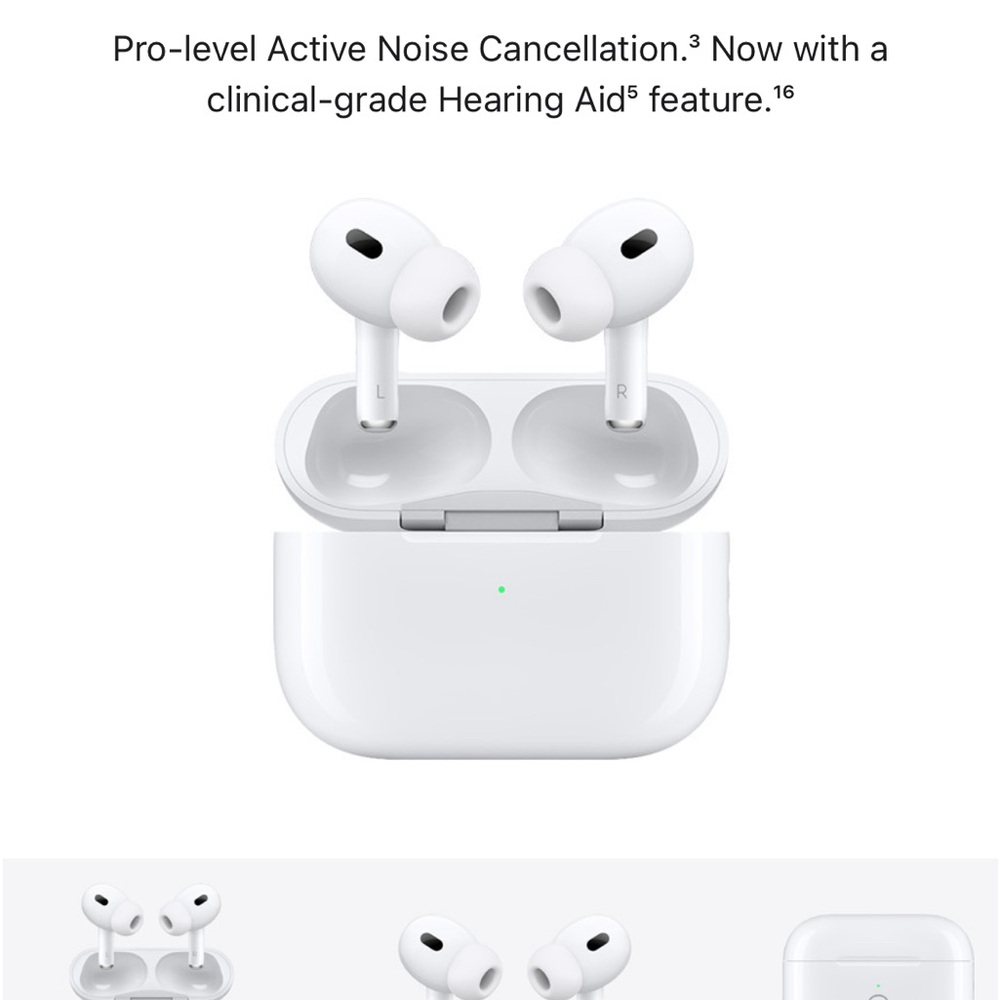 Never opened from store - Brand New Apple AirPods Pro with Charging Case - White